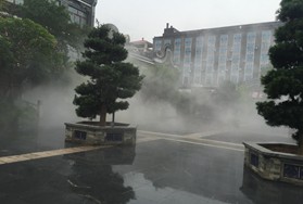 南沙东涌镇吉祥围民俗文件广场景观造雾工程