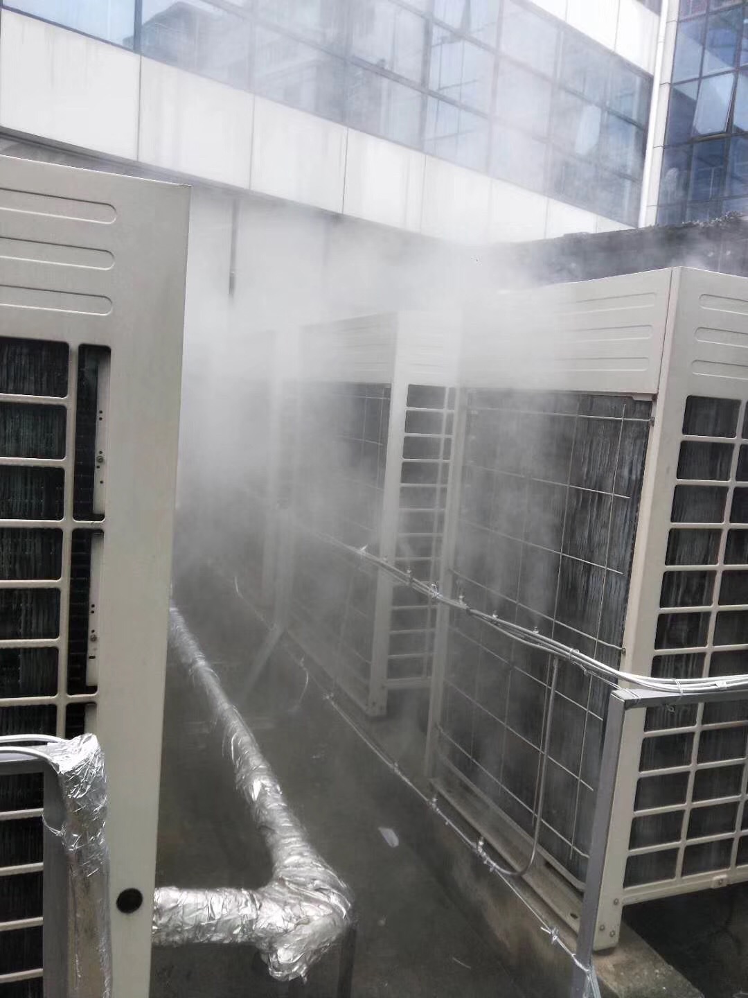 菲格朗空调外机喷雾降温效果力图片