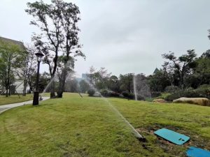 江西南康家居小镇公园引入菲格朗自动喷灌系统